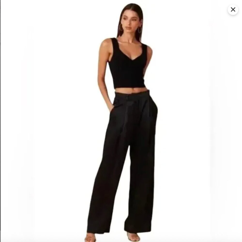 House of Harlow 1960 Wide Leg Pants in Black